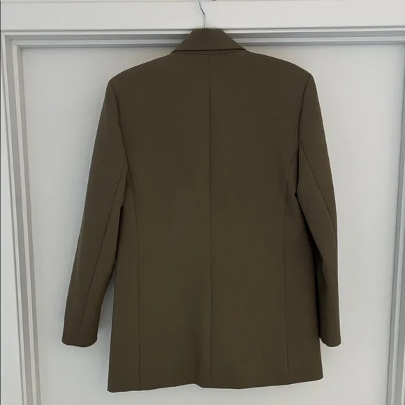 Zara Olive Blazer with Single Button - Picture 7 of 7